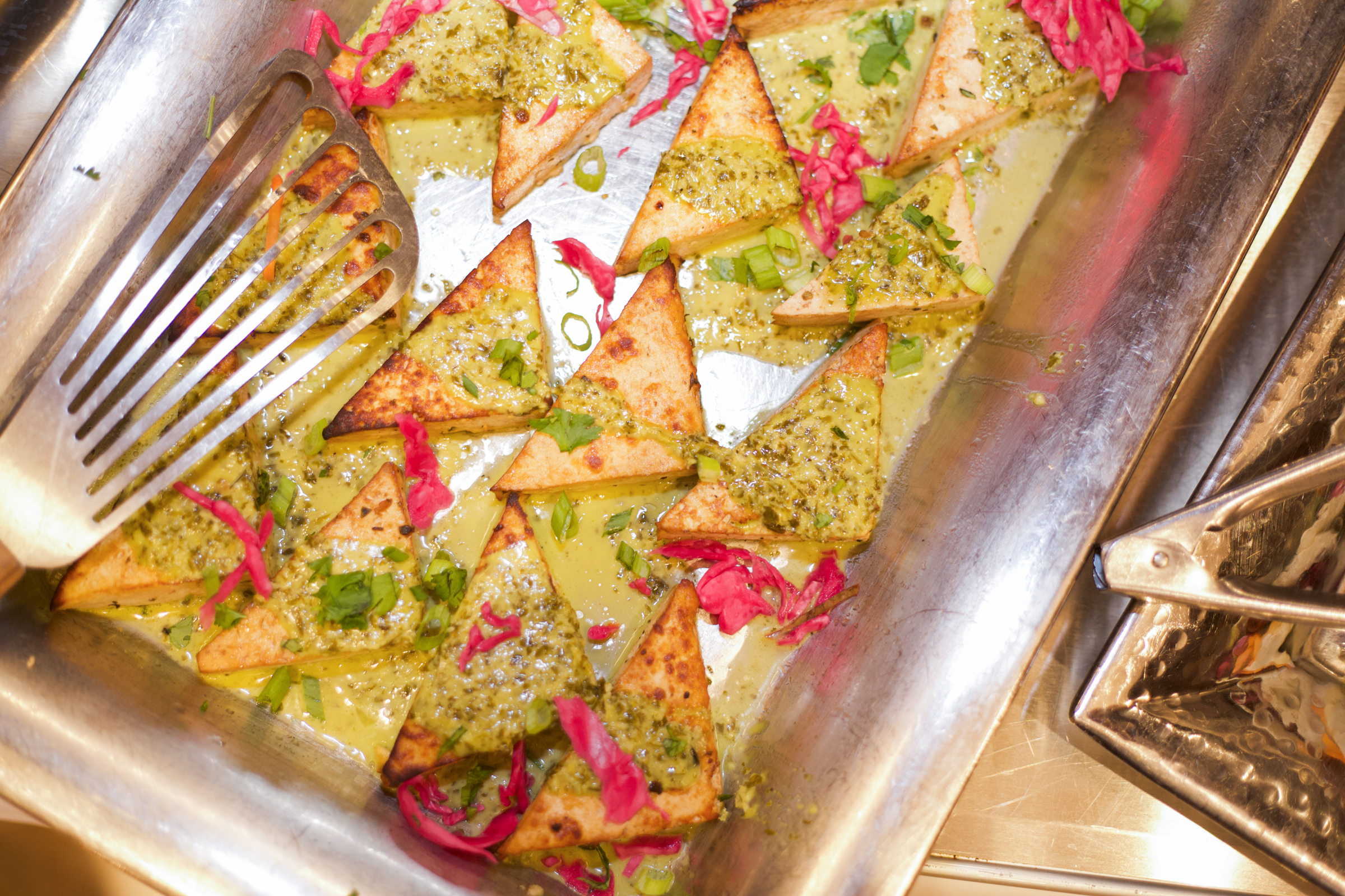 Tofu with Green Curry Sauce served in the Ungraduate dining halls