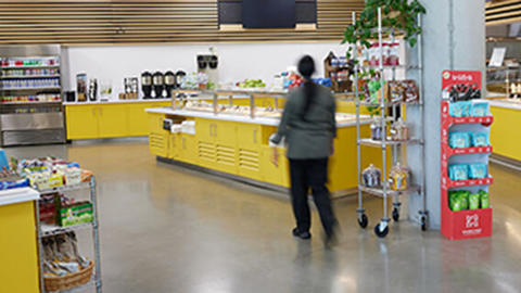interior shot of cafe