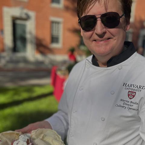 Chef Martin Breslin shows a delicious pita wrap